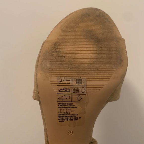 Khaki Sandals Heels - Picture 2 of 2